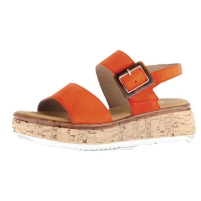 Abbildung von Gabor Comfort Plateausandalette, Damen, Größe: 40, Pumpkin Schuhe