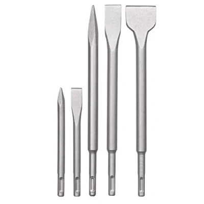 Abbildung von kwb Meißel Set, SDS Plus Set für Bohrhammer, 5 teiliger Stein u. Beton Meissel