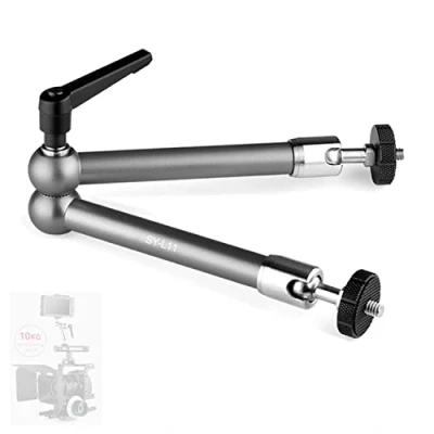 Abbildung von SONGING 11 Inch Magic Arm SY L11, Stainless Steel Ball Head and Thread, Articulating Friction Adjustable1/4&#039;&#039; Tripod Screw Compatible with DSLR Camera Rig/DV Monitor/Flash Light/Microphone