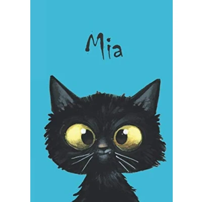 Abbildung von Mia: Katzen Malbuch / Notizbuch Tagebuch: A5 blanko