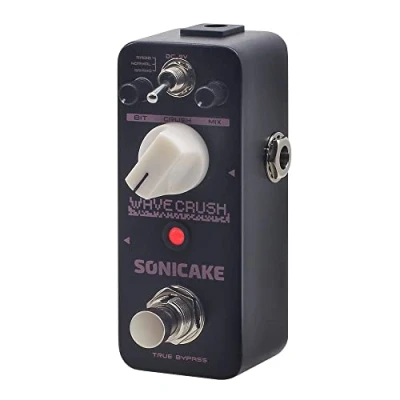 Abbildung von SONICAKE Bitcrusher Pedal Bitcrush Digital Sampling Rate Sample Reducer Gitarre Effektpedal Synth Synthesizer LoFi Wave Crush