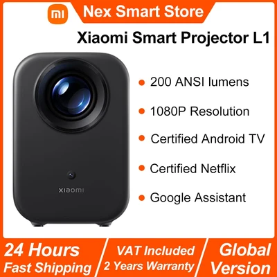Abbildung von Xiaomi smart projektor l1, 200 ANSI google tv 5,0 p auflösung 1080p Resolution, auto fokus und