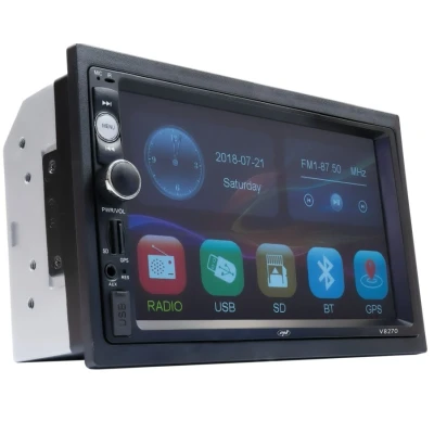 Abbildung von PNI V8270 2 DIN Multimedia Navigation mit GPS MP5, 7 Zoll Touchscreen, UKW Radio, Bluetooth, Mirror Link, AUX, USB, microSD