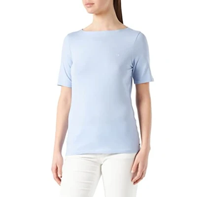 Abbildung von TOM TAILOR Denim Damen 1031479 Basic T Shirt, 11491 Brunnera Blue, XXL