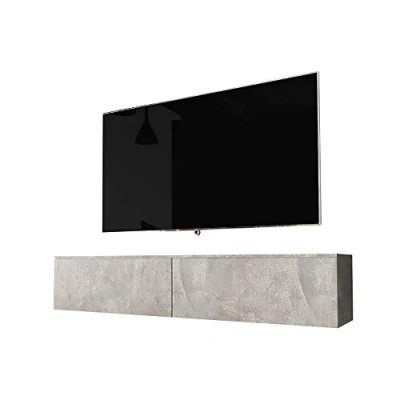 Abbildung von Selsey TV Schrank Board Sideboard Fernsehtisch Fernsehschrank 140 cm Hängend Oder Stehend Beton Kane