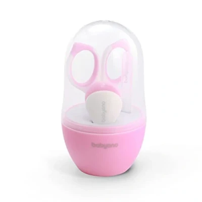 Abbildung von Baby Ono Maniküre Set, rosa, für Babys, inkl. Nagelschere, Nagelknipser und Nagelfeile, 398/02