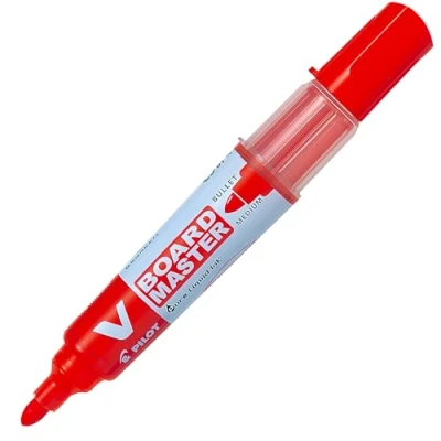 Abbildung von Pilot BEGREEN V Board Master Marker trocken abwischbar Rundspitze M 4 mm 10 Stück rot