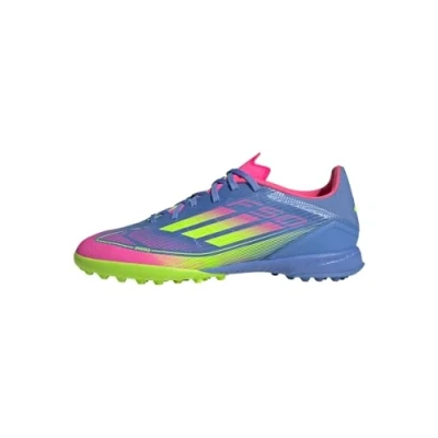 Abbildung von adidas Performance F50 League TURF Fußballschuh Multinocken, Herren, Größe: 42, Blue fusion/lucid lemon/lucid pink Schuhe