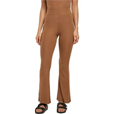 Abbildung von Urban Classics Stoffhose, Damen, Größe: Large, Darktaupe