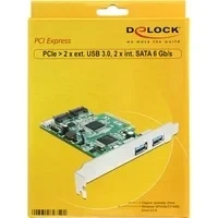 Abbildung von PCI Express Karte &gt; 2x USB 3.0, SATA, Controller