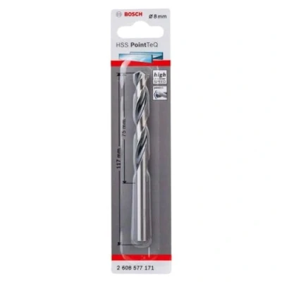 Abbildung von Bosch PointTeQ Bohrer für Metall Spiralbohrer 8 mm Länge: 117 (2608577171)