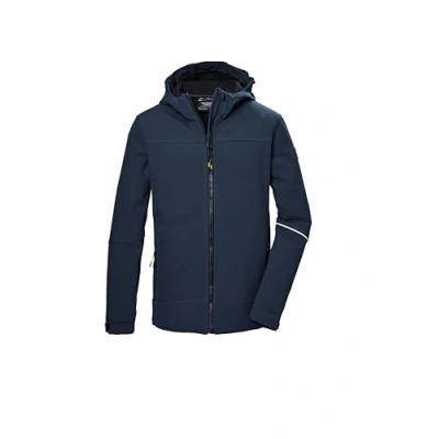 Abbildung von killtec Jungen Softshelljacke/Outdoorjacke mit Kapuze KOS 143 BYS SFTSHLL JCKT, dunkel ozean, 128, 43255 000