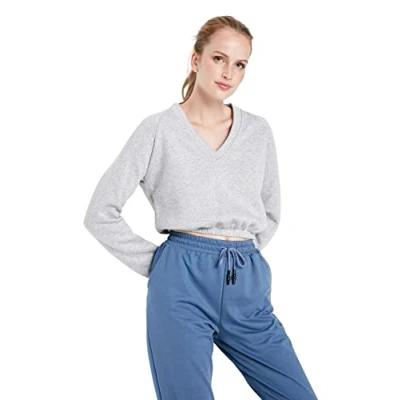 Abbildung von Trendyol Damen Twoaw23sw00130/Gri Sweatshirt, grau, 42