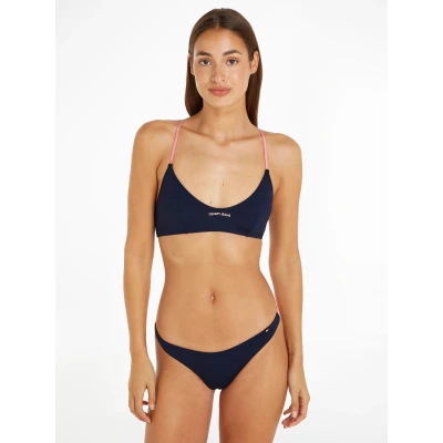 Abbildung von Tommy Hilfiger Swimwear BIKINI Hose HI LEG CHEEKY im colorblocking vorn &amp; hinten, Logo Flag