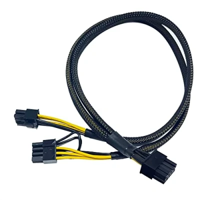 Abbildung von ZAHARA Netzadapterkabel 10 polig auf 8 + 6 Pin für Dell Precision 5820 und GPU, 50 cm