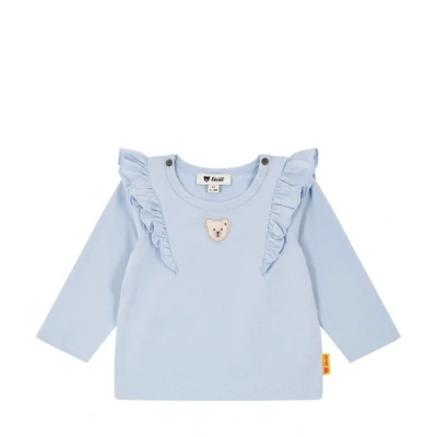 Abbildung von Steiff Langarm Summer Breeze Langarmshirt für Kinder, Größe: 92, Chambray blue