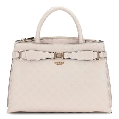 Abbildung von Guess Arlena LOGO Girlfriend Satchel Handtasche, Damen, Größe: One Size, Taupe