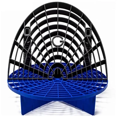 Abbildung von detailmate Wascheimer Zubehör Set GritGuard Eimereinsatz 12&quot; blau, Waschboard Bucket Insert schwarz für z.B. passend Chemical Guys 3.5 Gallonen Eimer, Meguiar&#039;s Putzeimer