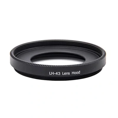 Abbildung von vhbw Gegenlichtblende kompatibel mit Canon EF M 22mm 1:2 STM 43mm Objektiv Schwarz, Aluminium, Rund, 4,6 cm