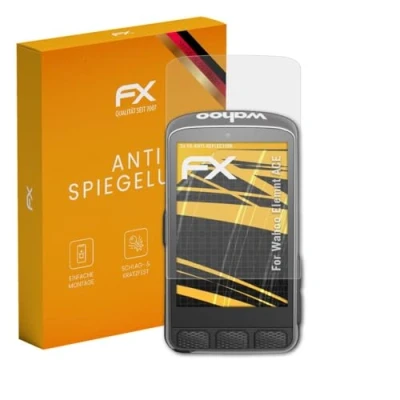Abbildung von atFoliX Panzerfolie kompatibel mit Wahoo Elemnt ACE Schutzfolie, entspiegelnde und stoßdämpfende FX Folie (3X)