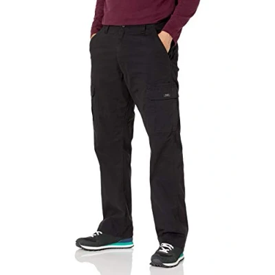 Abbildung von Wrangler Authentics Herren Relaxed Fit Stretch Cargo Pant Lässige Hose, Schwarz, 46W / 30L