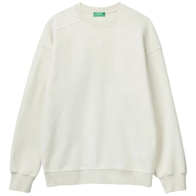 Abbildung von United Colors of Benetton DYED Sweatshirt, Herren, Größe: Large, White