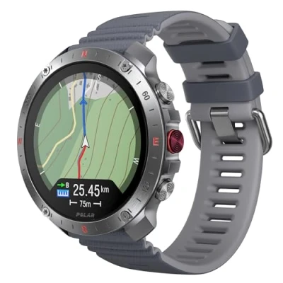 Abbildung von Polar Grit X2 Pro Montre GPS de randonnée et Trail connectée Haut gamme : Design robuste, outils Navigation avancés, détection paramètres biologiques, suivi l&#039;entraînement la FC