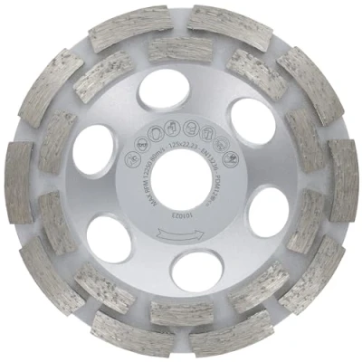 Abbildung von PRODIAMANT Premium Diamant Schleiftopf 125mm Beton universal 125 mm x 22,2 Schleifscheibe doppelreihig