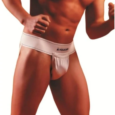 Abbildung von Vulkan Athletisch Groin Unterstützung, athletischer Tiefschutz, bequem, leicht athletische Jockstrap, Box Compartment Supporter, X Large