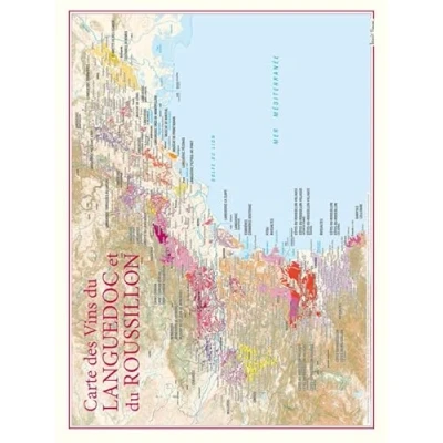 Abbildung von Carte des vins du Languedoc et Roussillon