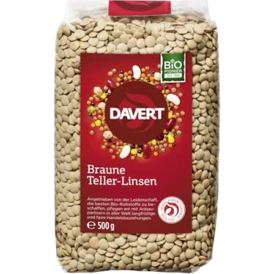 Abbildung von Davert Braune Teller Linsen 500 g