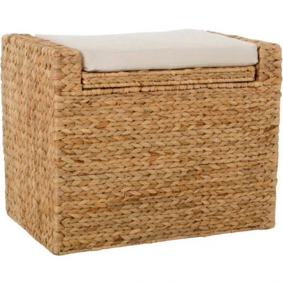 Abbildung von VIVANNO Sitzhocker aus Wasserhyazinthe Mono Plus, 57 cm breit, Natur