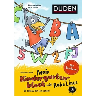 Abbildung von Mein Kindergartenblock mit Rabe Linus (3): So schlau bin ich schon!: Stickern (Mein Lern und Spaßblock Linus)