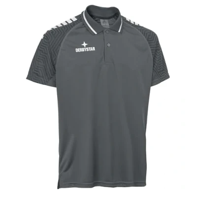 Abbildung von Derbystar Unisex Primo Polo Shirt V24 Polohemd, Grau Weiss, 3XL EU