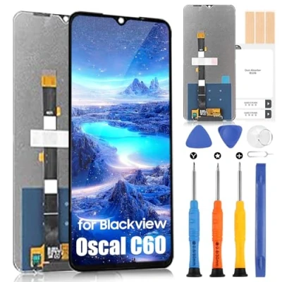 Abbildung von ARSSLY LCD Bildschirm für Blackview Oscal C60 Display Touchscreen Digitazer Full Assembly Ersatz mit Reparatur Set (Schwarz)