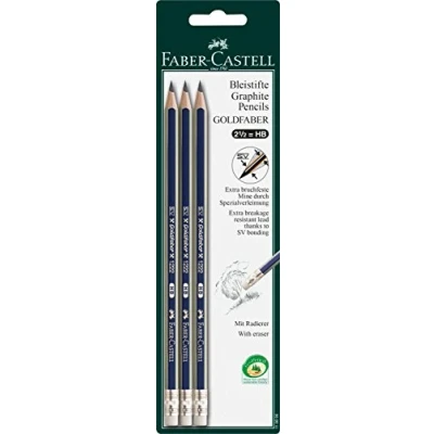 Abbildung von FABER CASTELL 116896 Bleistift GOLDFABER mit G tip, 3 Stück