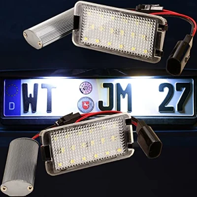 Abbildung von LED Kennzeichenbeleuchtung von Recambo passend für SEAT Ibiza 6K 6L Leon 1M Toledo 5P