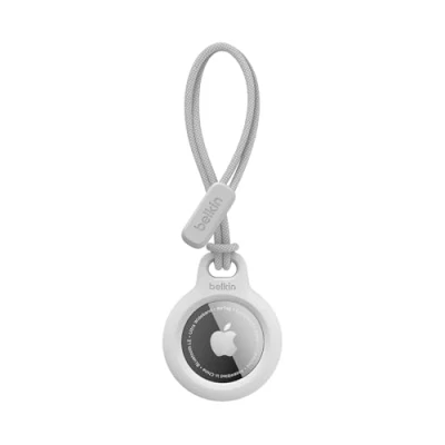 Abbildung von Apple AirTag Anhänger Belkin Secure Holder Strap Kunststoff / Weiß