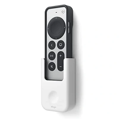 Abbildung von elago Remote Holder Mount Fernbedienungshalter Kompatibel mit Apple TV 4K Siri 3. Generation (2022) und 2. (2021) (Weiß)