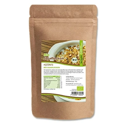 Abbildung von Mynatura Bio Sojaflocken I Flocken Aus Soja Sojabohnen Müsli Porridge Smoothie Salate Fleisch Alternative Im Beutel (3x 1000g)