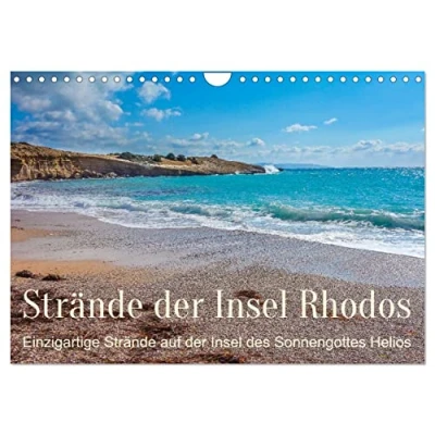 Abbildung von Strände der Insel Rhodos (Wandkalender 2025 DIN A4 quer), CALVENDO Monatskalender