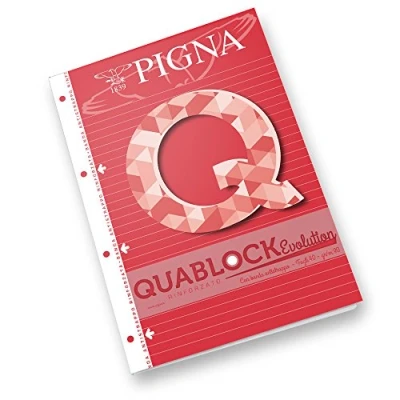 Abbildung von Pigna 02112151r collati Block mit 4 Löcher verstärkt A4, 40 Blatt