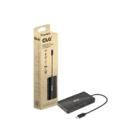 Abbildung von Club3D CSV 1598 USB Gen2 Type C zu Dual DisplayPort 4k60Hz 7 in 1 Portable Dock