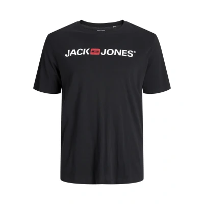 Abbildung von Jack &amp; Jones Jjecorp LOGO TEE CREW NECK Tshirt print, Herren, Größe: 3XL, Black