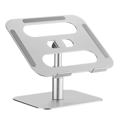 Abbildung von my wall höhenverstellbarer Laptop&amp;Tablet Ständer HT47L, Laptops Ständer, edles Aluminium, 360 Drehbar, Notebook Höhenverstellbar, rutschfest, Tablet