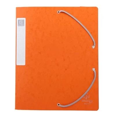 Abbildung von Exacompta 14017H 10er Pack Premium Sammelbox mit Gummizug 40 mm breit aus extra starkem Colorspan Karton Rückenschild für DIN A4 Archivbox Heftbox Dokumentenbox Zeichenbox Sammelmappe orange