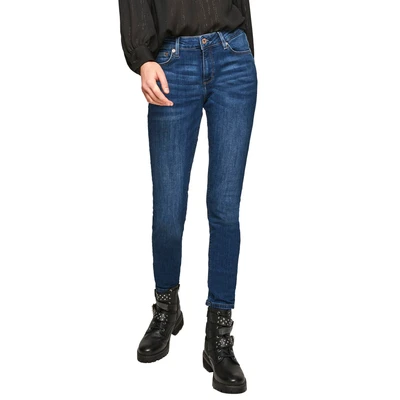 Abbildung von QS by s.Oliver Jeans Slim Fit, Damen, Größe: 36x32, Dark blue