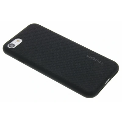 Abbildung von Apple iPhone 7 Hülle Silikon Spigen Soft Case/Backcover Handyhülle Schwarz Shockproof/Stoßfest