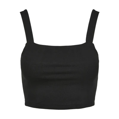 Abbildung von Urban Classics Ladies Cropped TOP Top, Damen, Größe: XL, Black