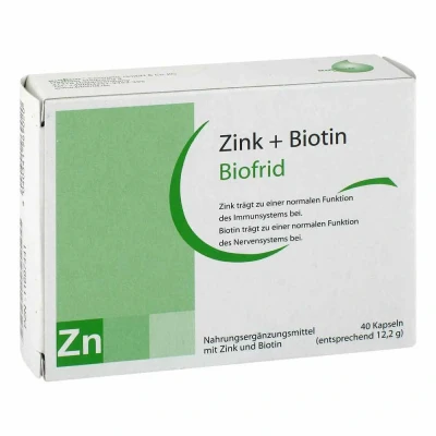 Abbildung von Zink+biotin Kapseln